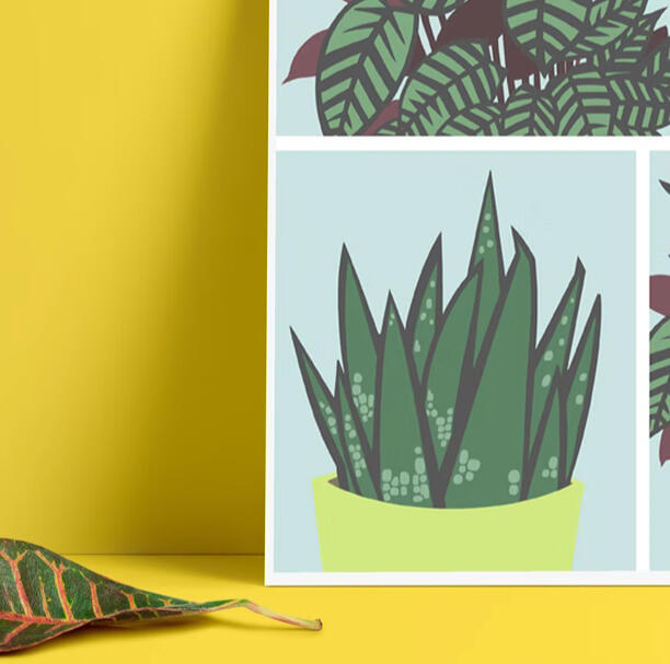 Aloe & Calathea Print