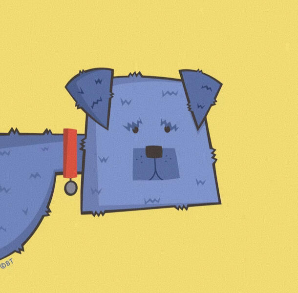 Geometric Dog - Digital Print