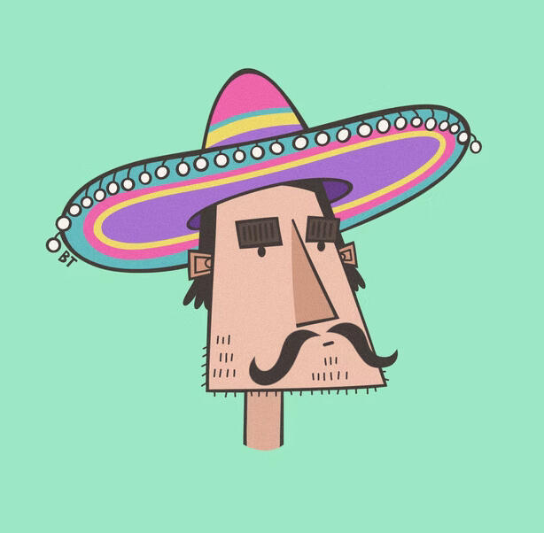 Sombrero Character - Digital Icon